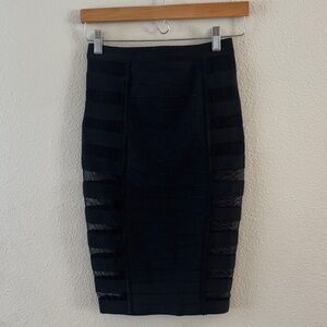 WOW Couture Black Bandage Pencil Skirt NEW
